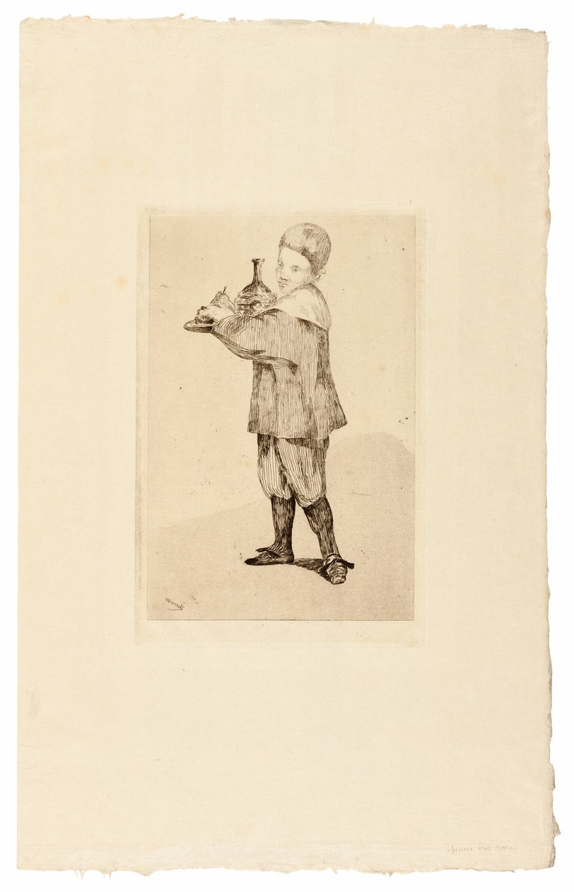 Gutten som bærer et brett av Édouard Manet