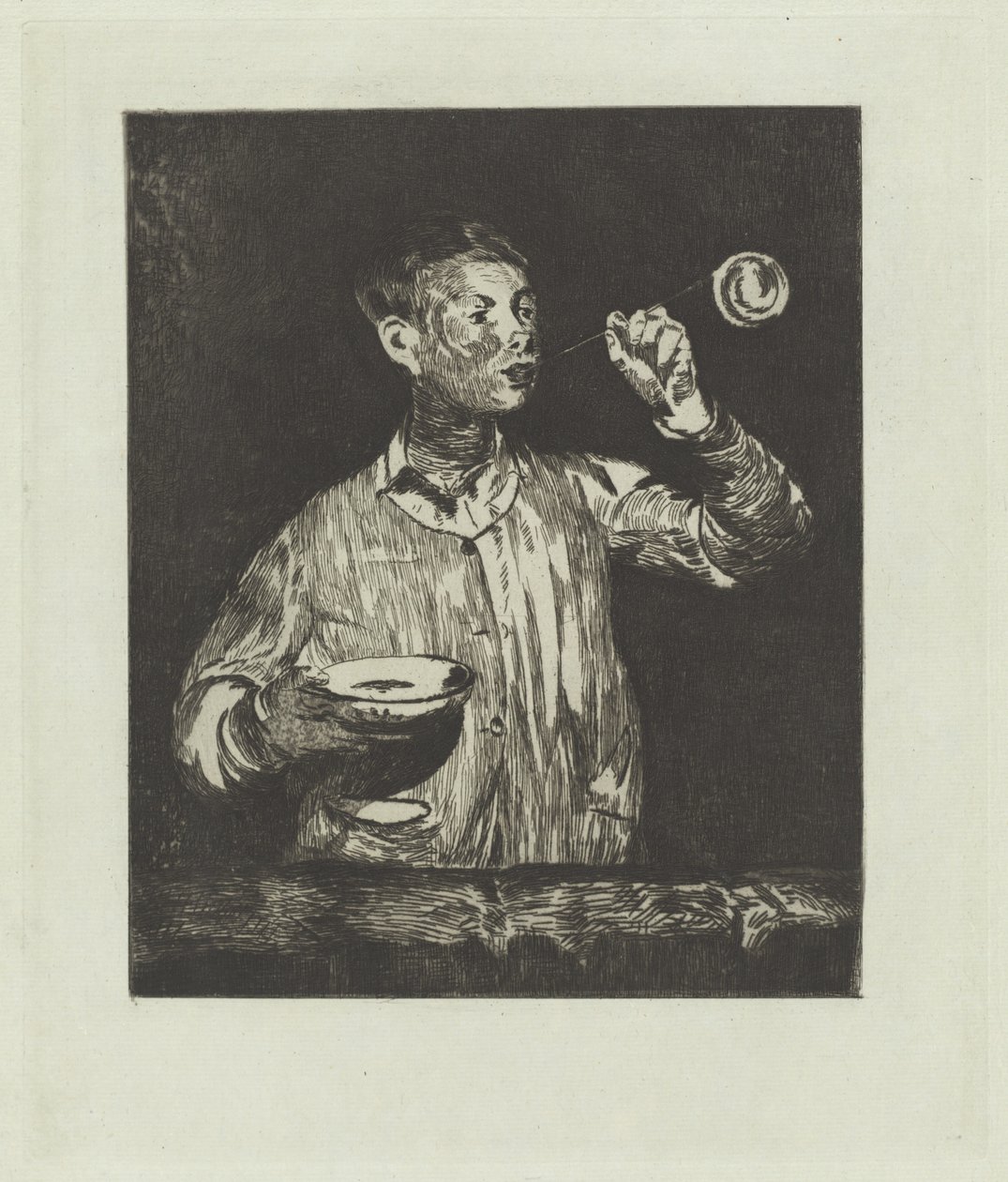 Gutten med såpebobler av Édouard Manet