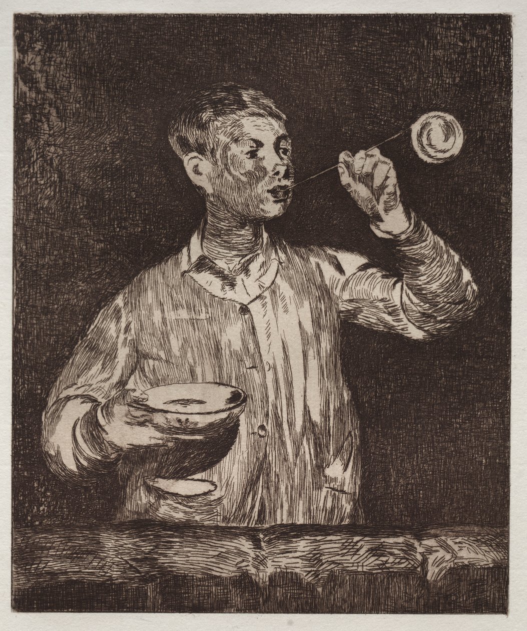 Gutten med såpebobler av Édouard Manet