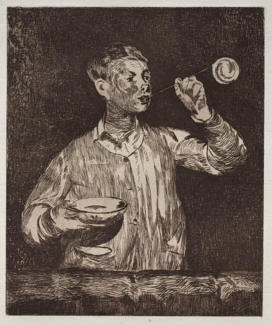 Gutten med såpebobler. av Édouard Manet