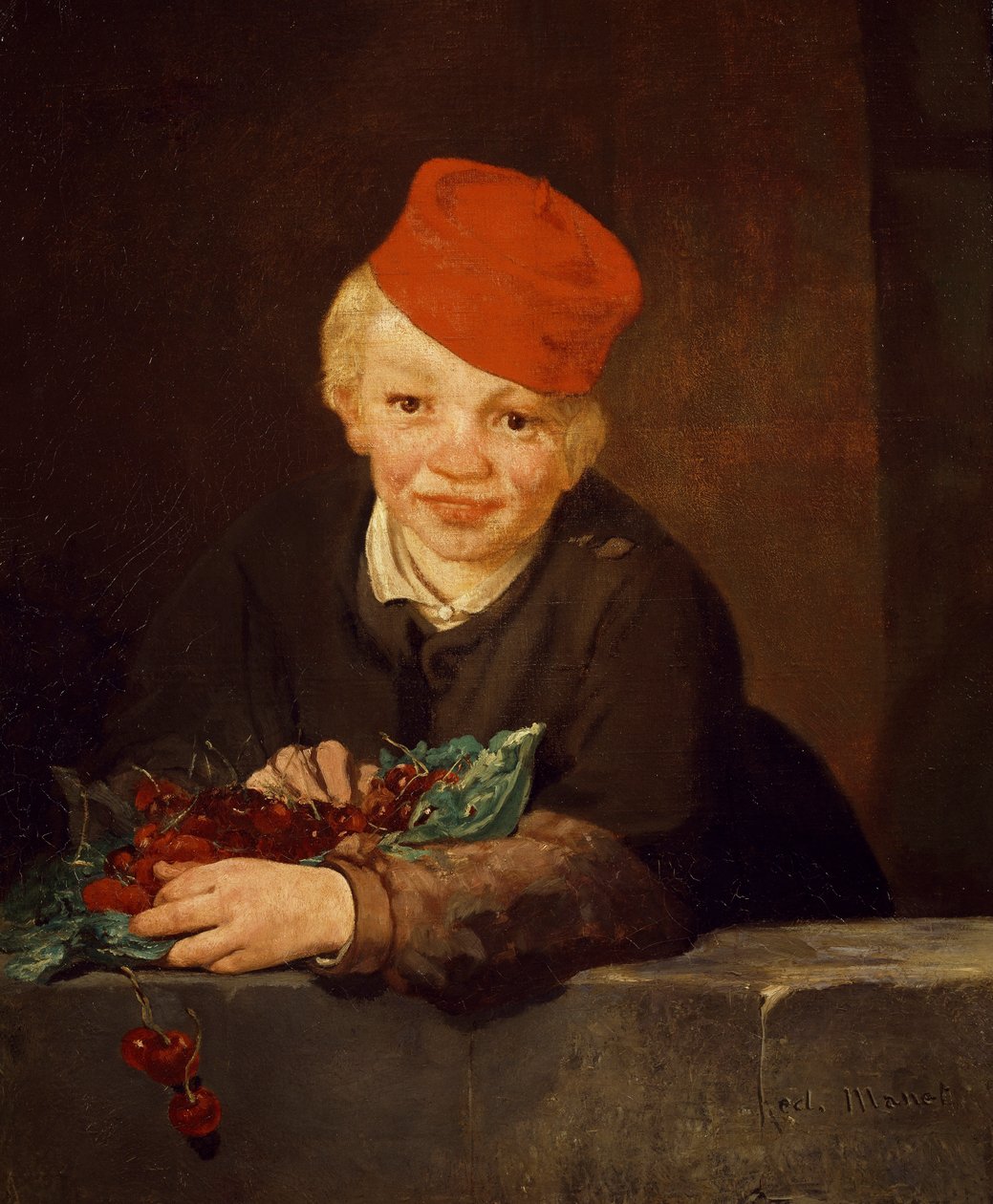Gutten med kirsebærene av Édouard Manet