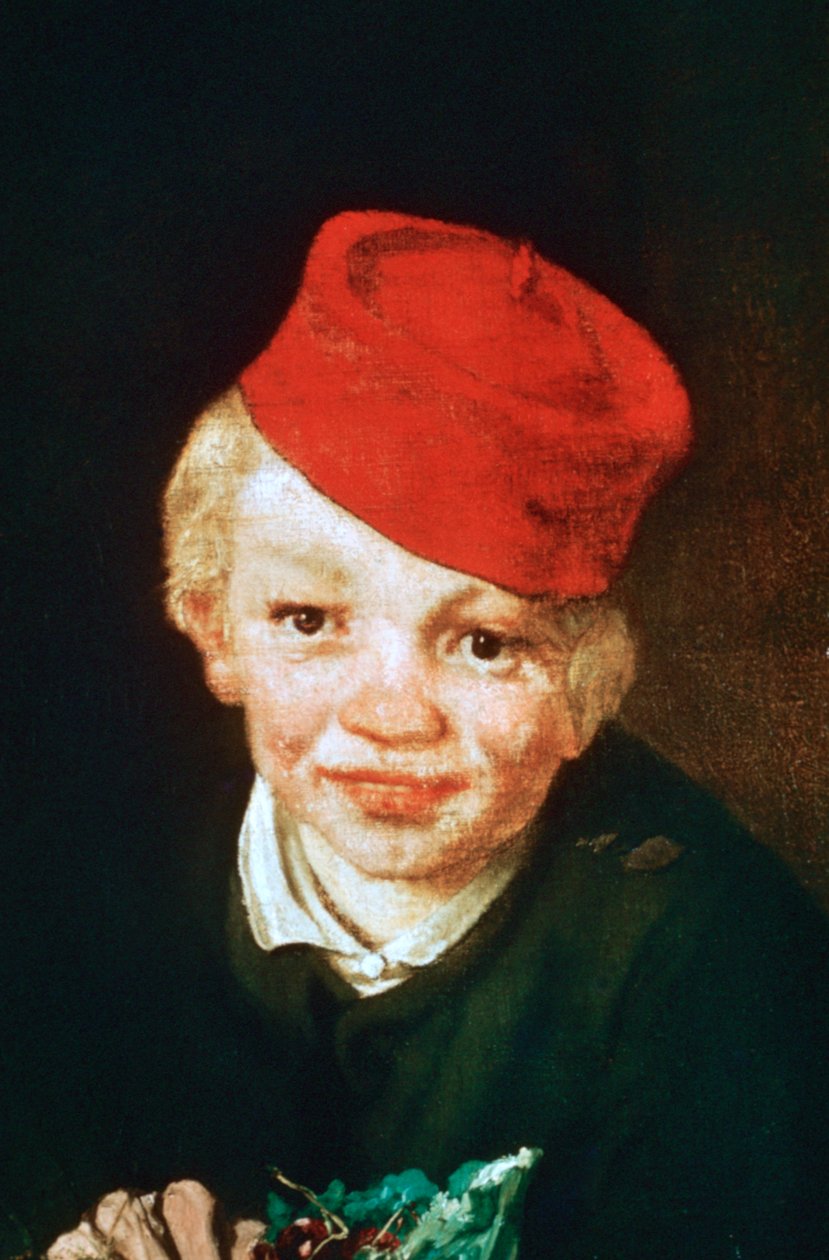 Gutten med kirsebærene, detalj, 1859 av Édouard Manet