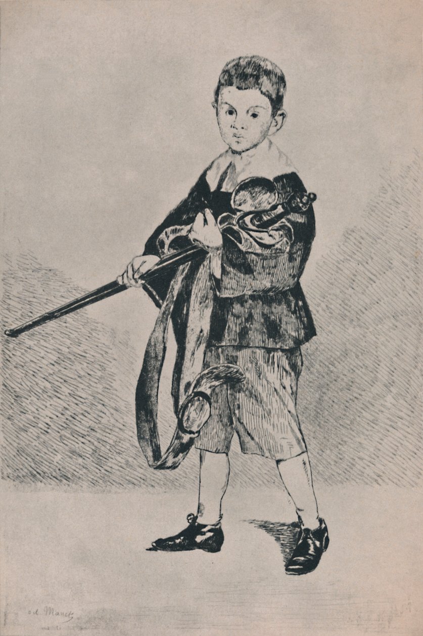 Gutten med sverdet, 1862, 1946 av Édouard Manet
