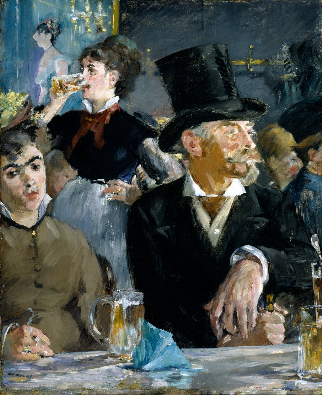 Café-konserten, ca. 1879 (olje på lerret) av Édouard Manet