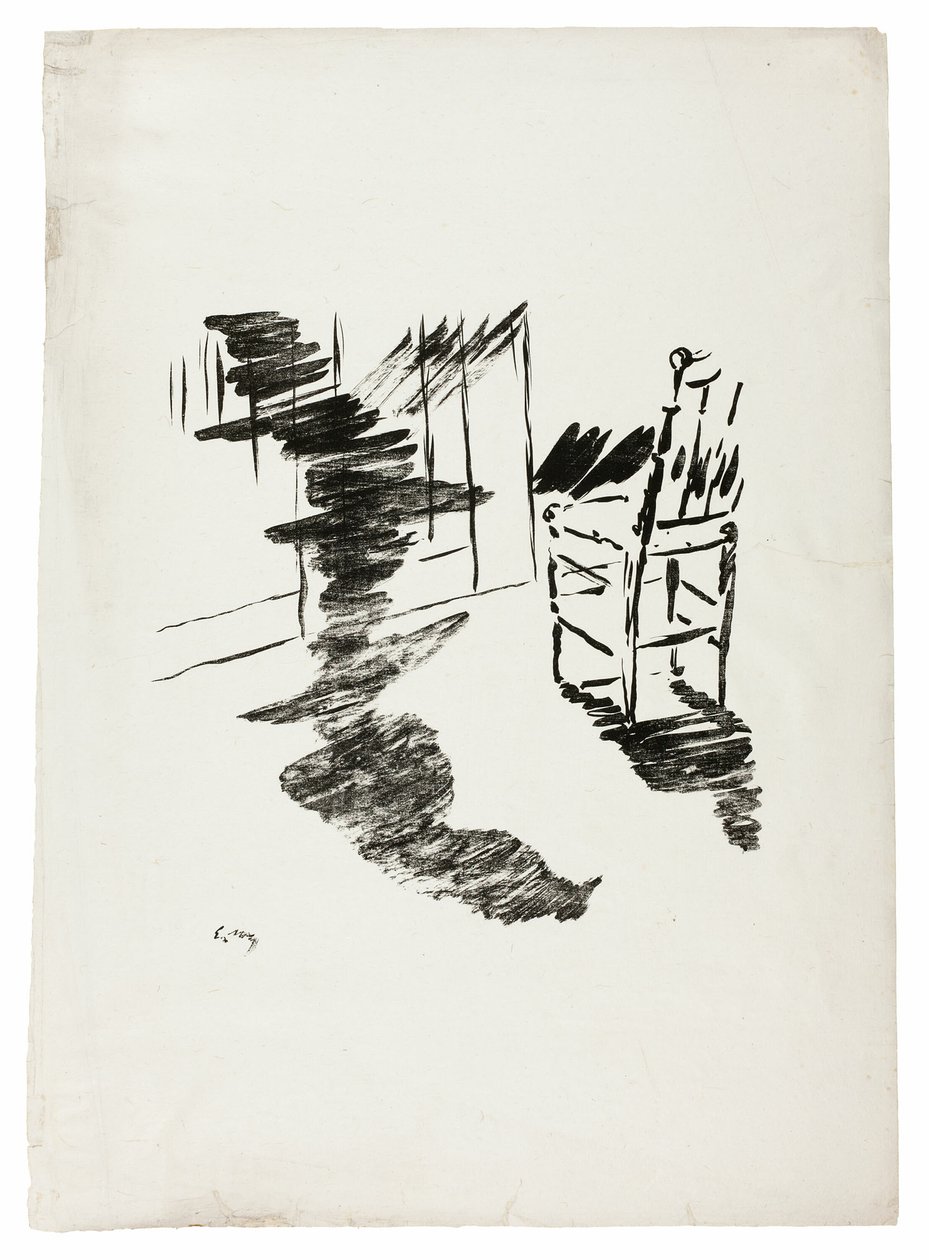 The Chair ("Den skyggen som ligger og svever på gulvet..."), fra The Raven (Le Corbeau) av Édouard Manet