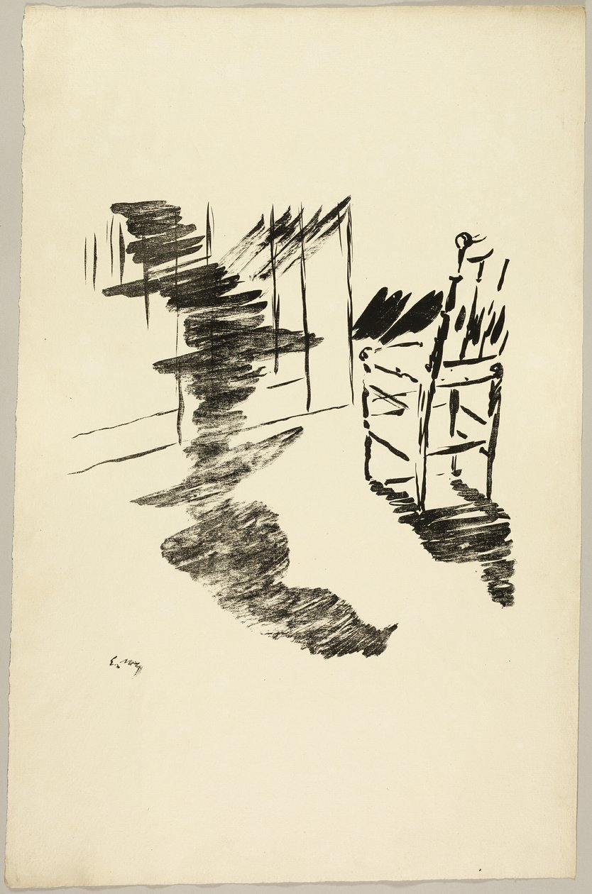 The Chair ("Den skyggen som ligger og svever på gulvet..."), fra The Raven (Le Corbeau) av Édouard Manet