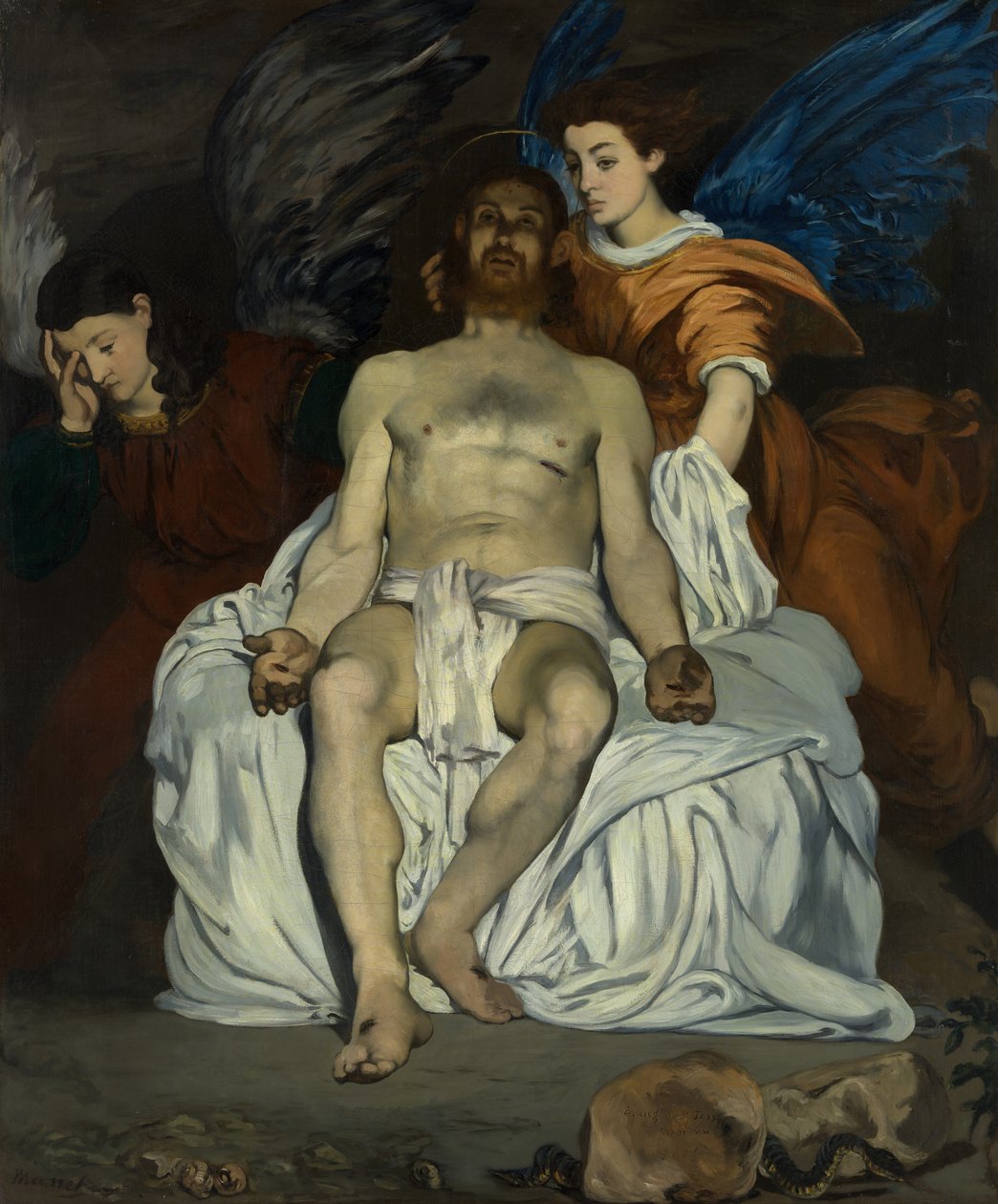 Den døde Kristus med engler, 1864. av Édouard Manet