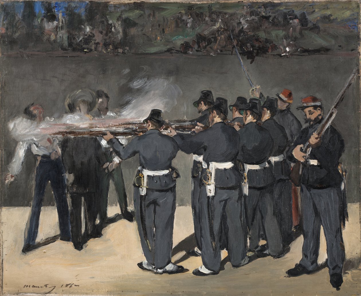 Henrettelsen av keiser Maximilian av Édouard Manet