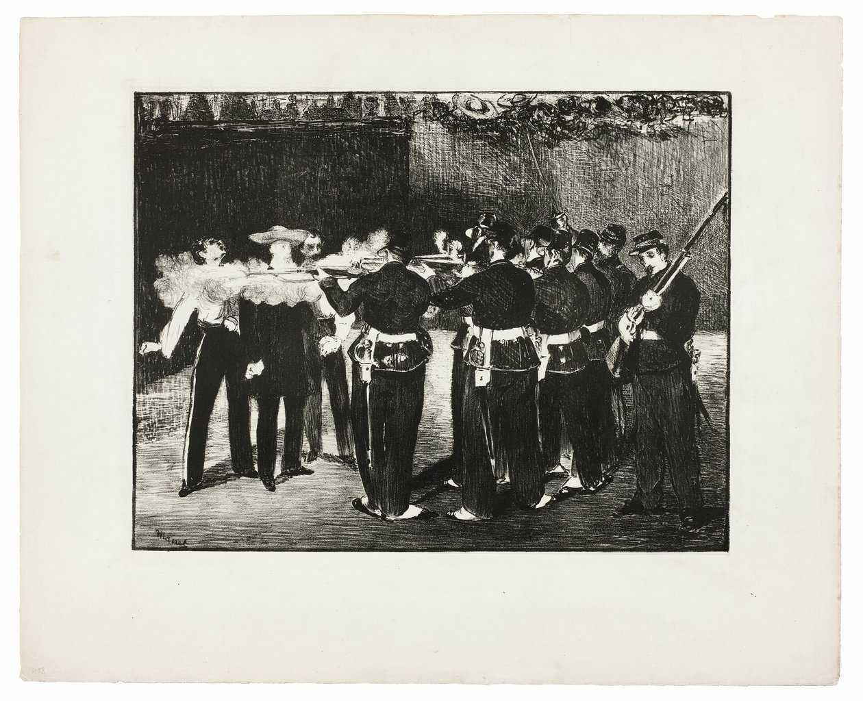 Henrettelsen av Maximilian av Édouard Manet