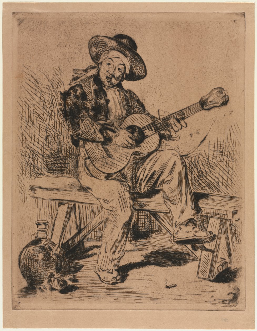 Gitaristen av Édouard Manet