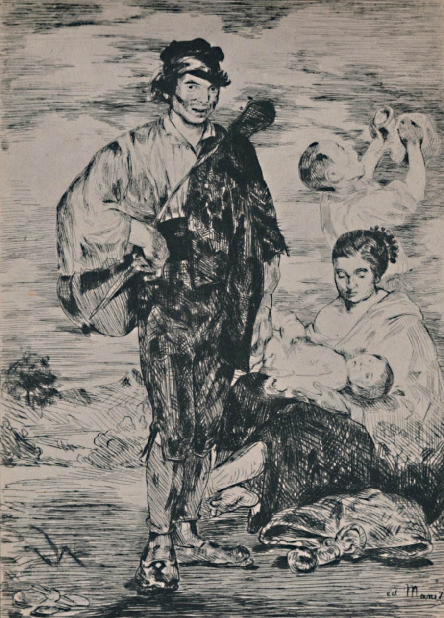 Sigøynerne, 1862, 1946 av Édouard Manet