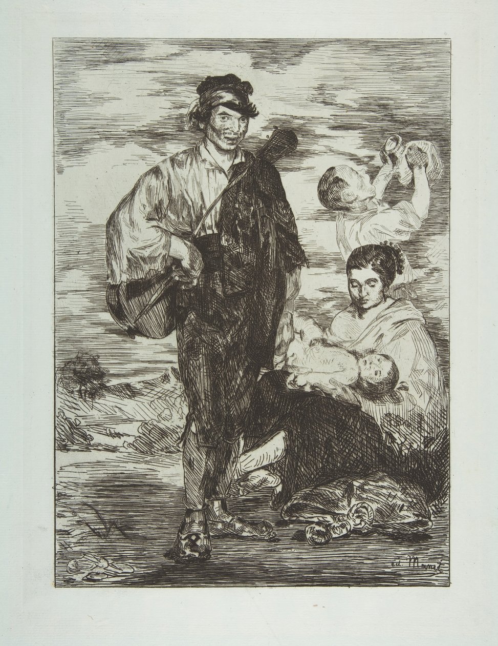 Sigøynerne Les Gitanos, 1862. av Édouard Manet