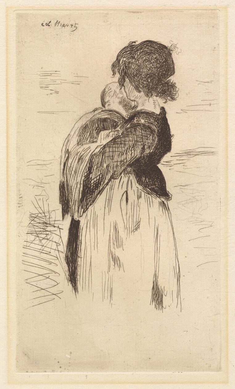 Den lille jenta (Le petite fille) av Édouard Manet