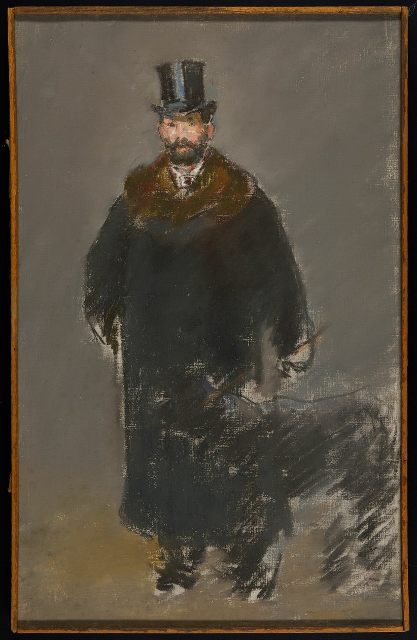 Mannen med hunden av Édouard Manet