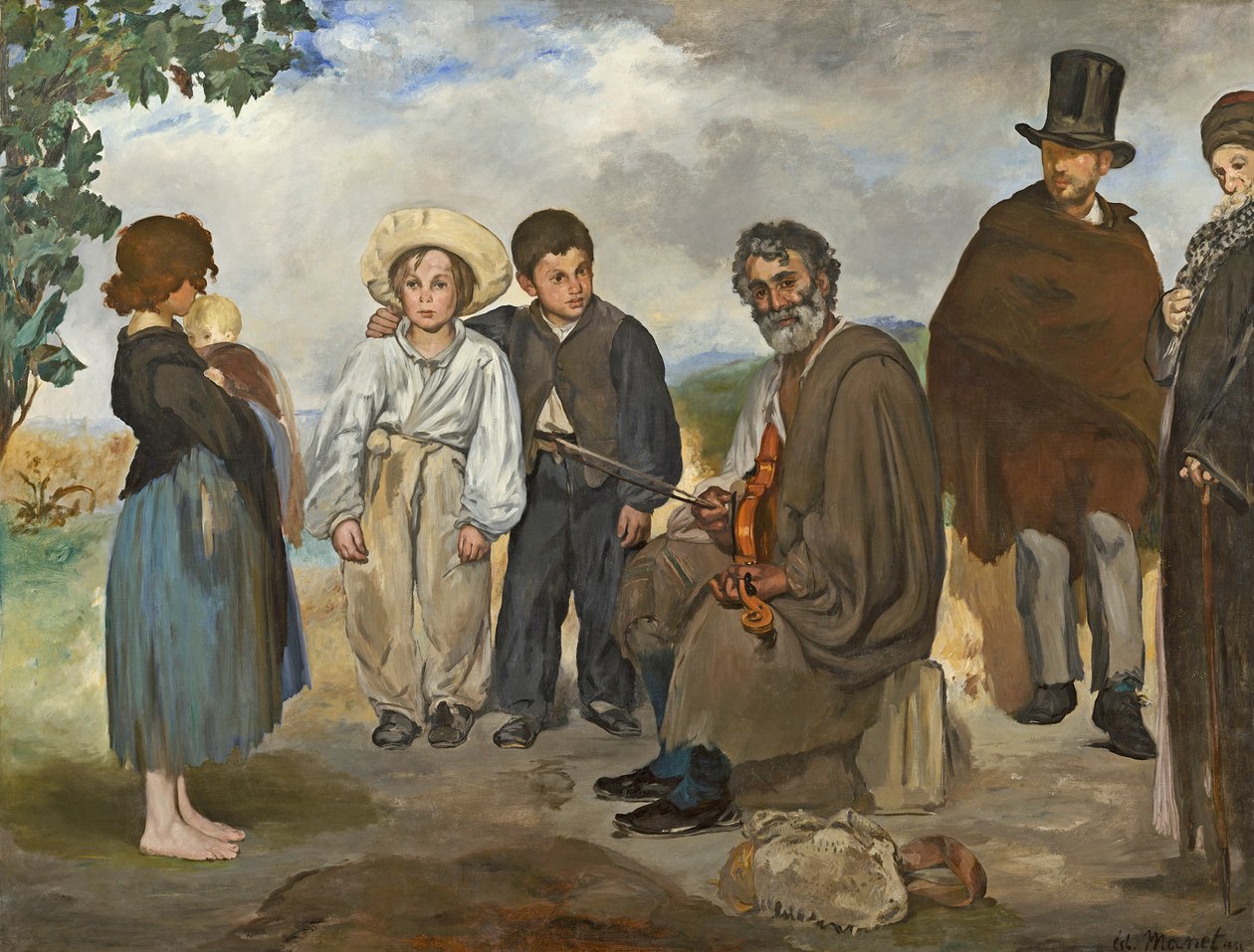 Den gamle musikeren av Édouard Manet