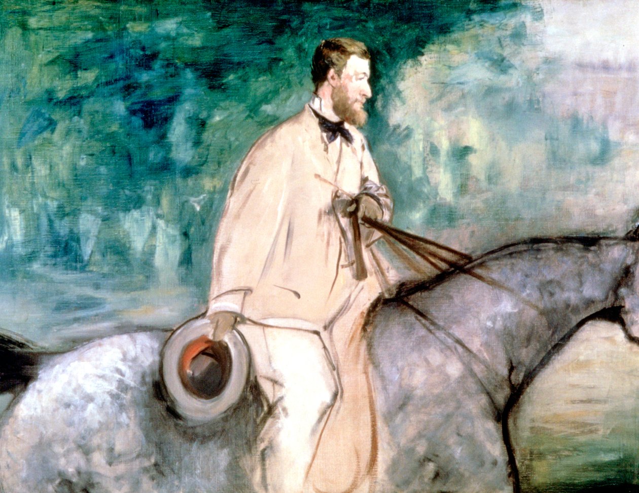 Maleren Guillaumin til hest, 1870 av Édouard Manet