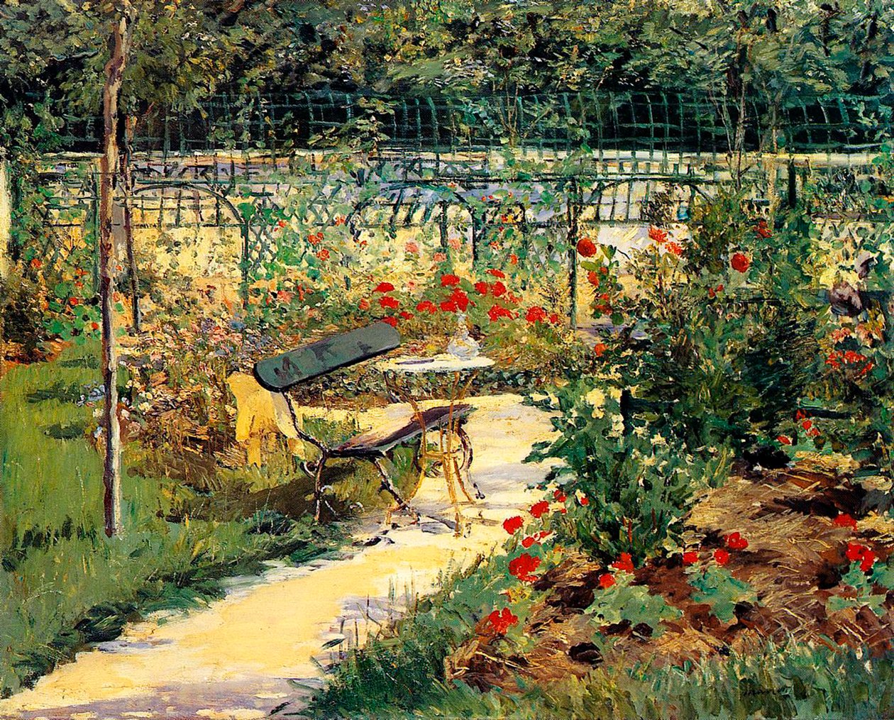 Malerens hage av Édouard Manet