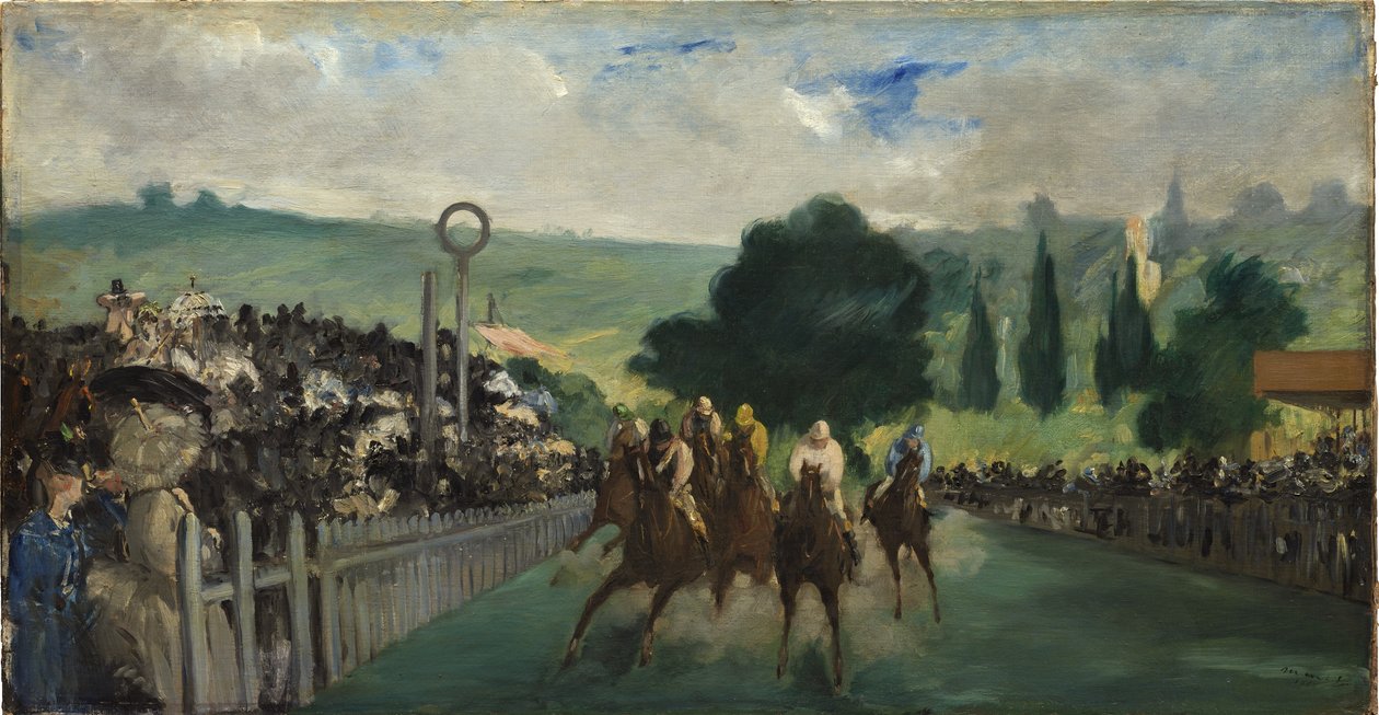 Løpene på Longchamp, 1866 av Édouard Manet