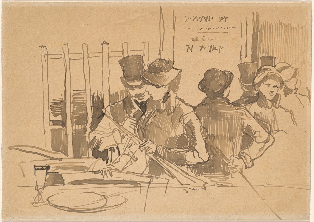 The Railway Restaurant, ca. 1879. av Édouard Manet