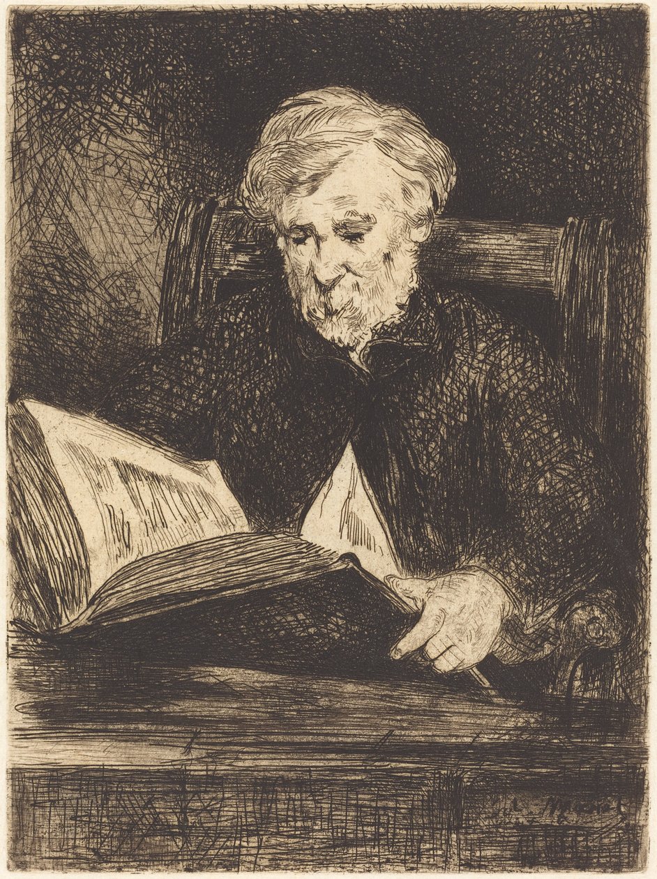 Leseren Le liseur, 1861. av Édouard Manet