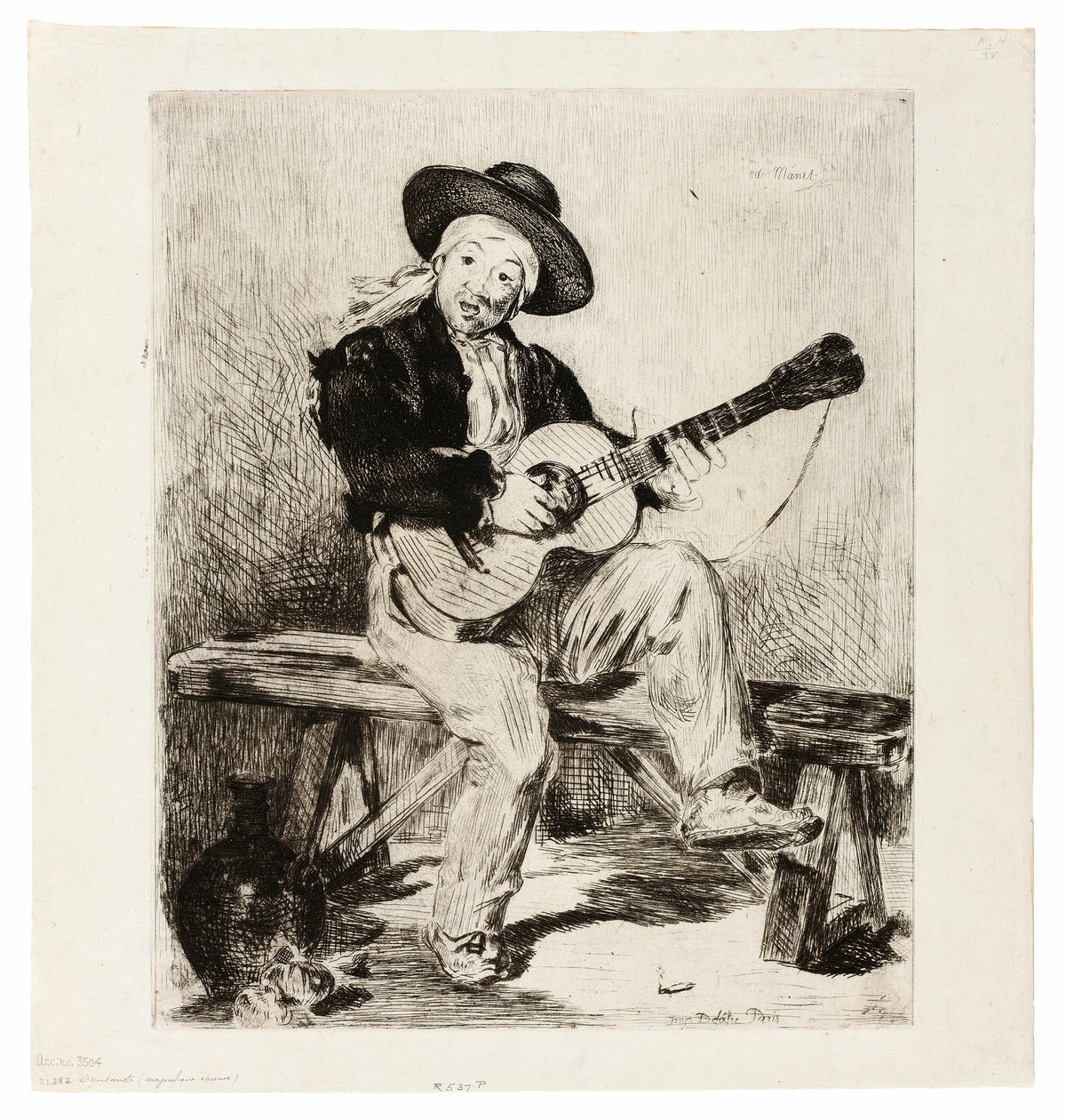 Den spanske sangeren av Édouard Manet