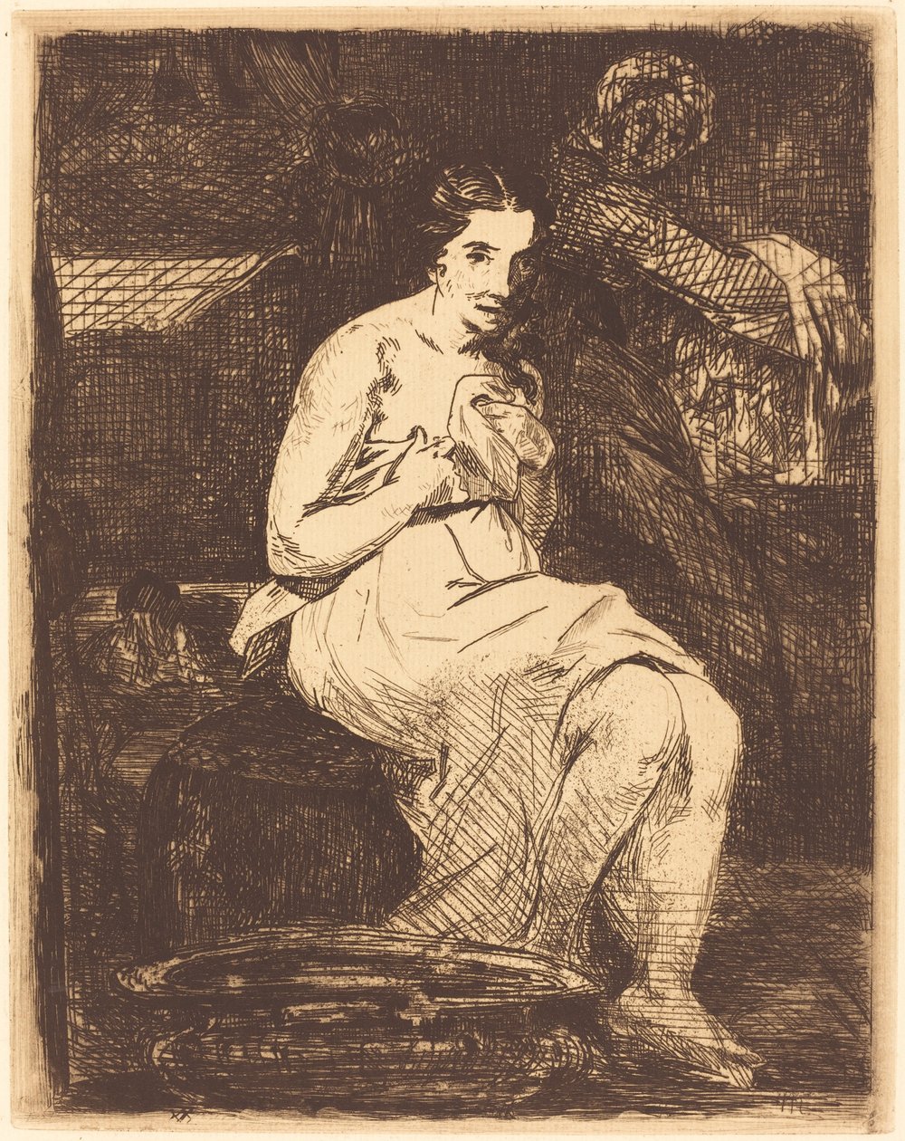 The Toilette La toilette, 1862. av Édouard Manet