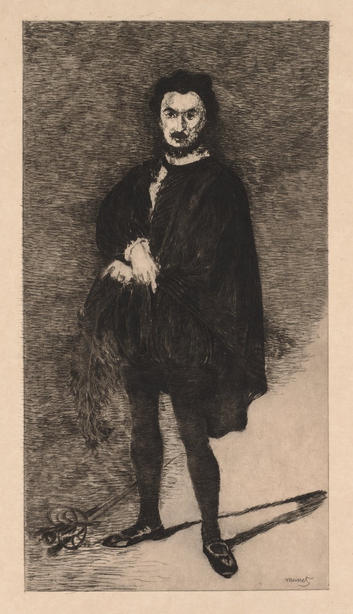 Den tragiske skuespilleren av Édouard Manet