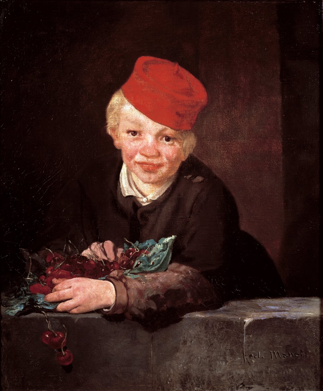 Kirsebærtyven Maleri av Edouard Manet (1832-1883) 1859 ca. Sol. 65,5x54,5 cm Oeiras (Lisboa), Gulbenkian Foundation av Édouard Manet