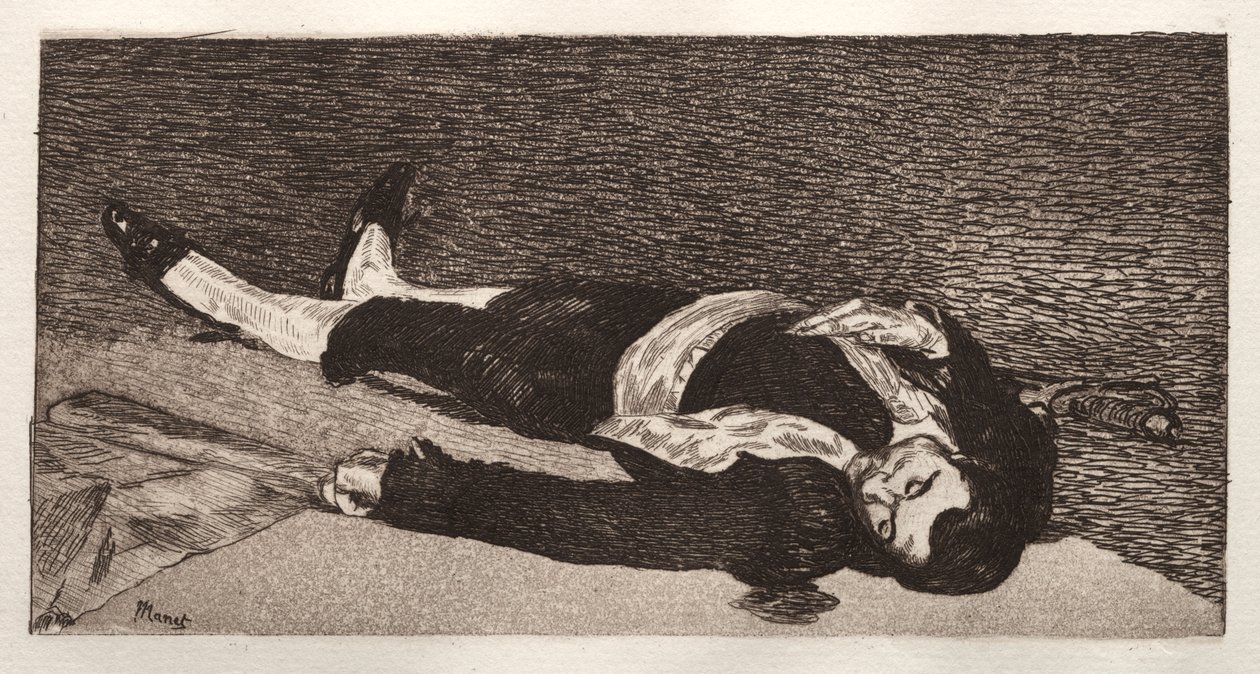 død tyrefekter av Édouard Manet