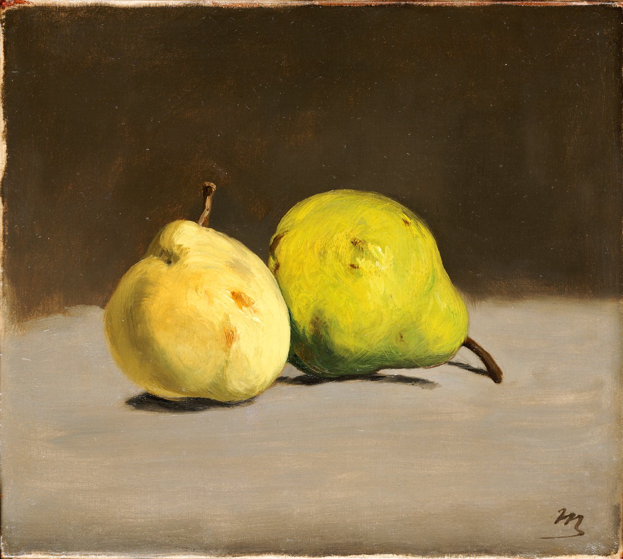 To pærer, 1864 av Édouard Manet