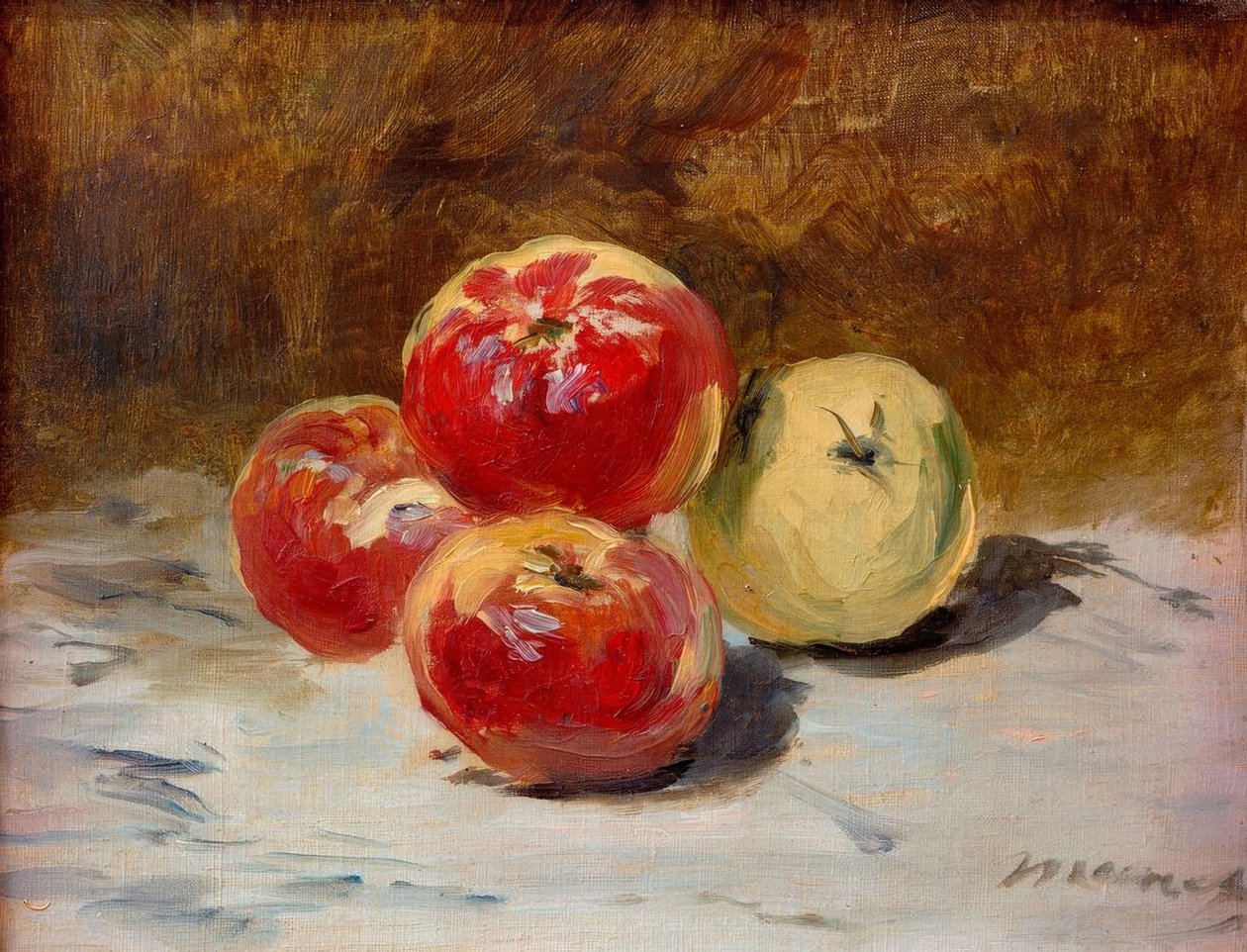Fire epler av Édouard Manet