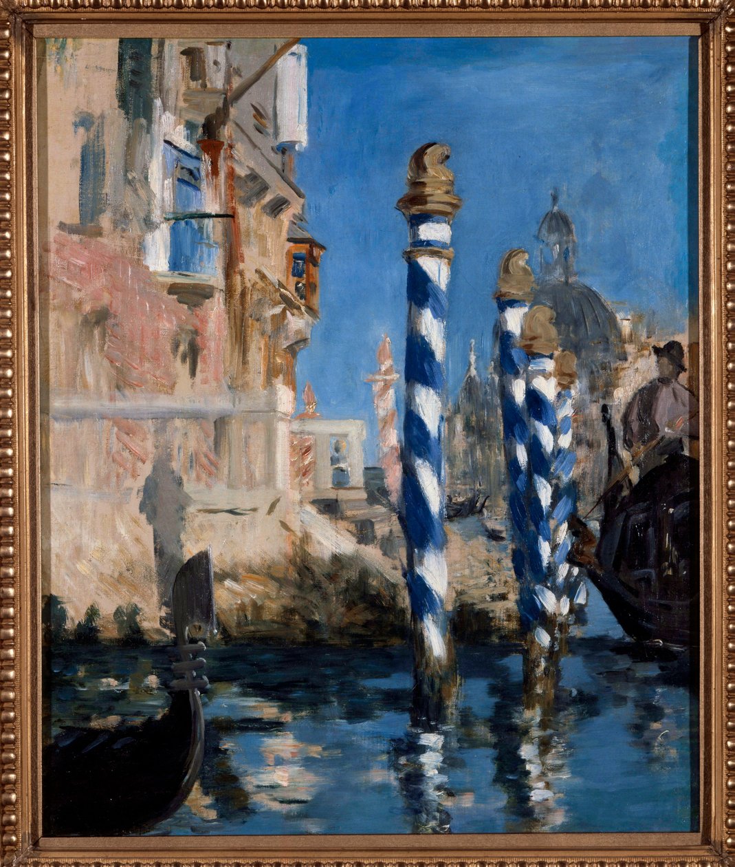 Utsikt over den store kanalen i Venezia Maleri av Edward Manet (1832-1883) 1875. Privat samling - Utsikt over Canal Grande i Venezia (også kalt "Blå Venezia"). Maleri av Edouard Manet (1832-1883) av Édouard Manet