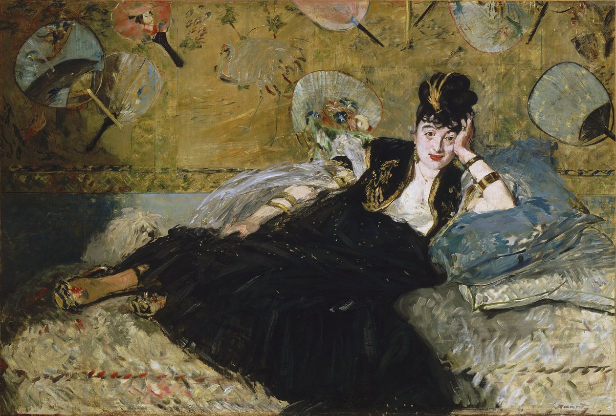 Damen med vifter av Édouard Manet