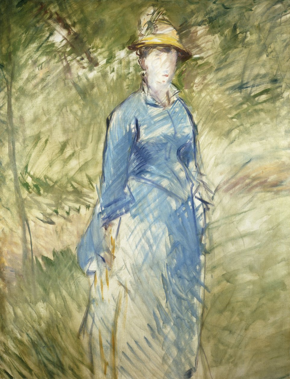 Ung kvinne i det grønne; Ung kvinne i det grønne, 1882 av Édouard Manet
