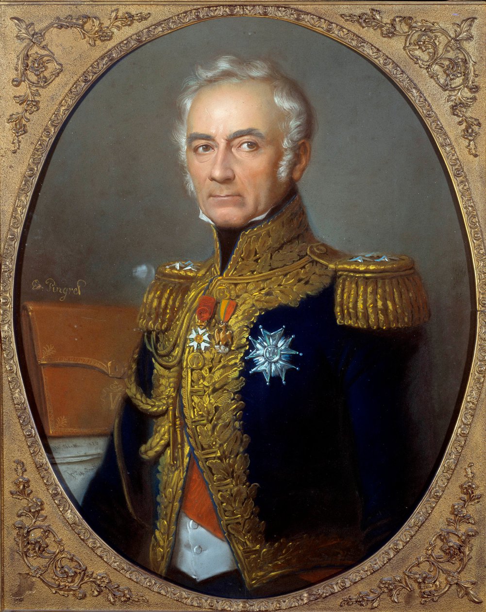 Portrett av Charles Tristan, greve av Montholon (1783-1853) Maleri av Edouard Pingret (1788-1875) ca. 1840, 82 x 67 cm. Paris, Musee de l