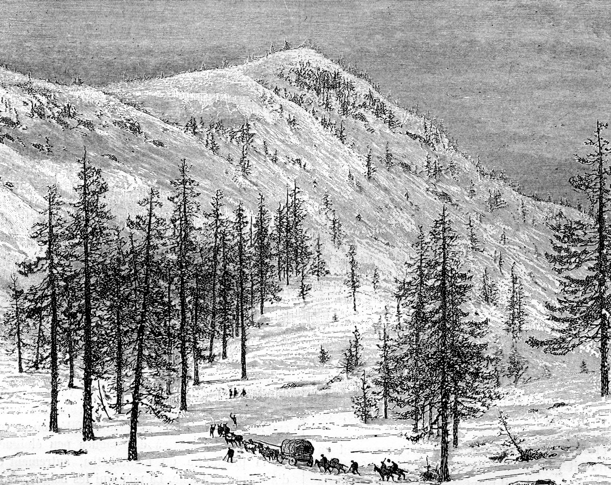 Sierra Nevada-fjellene, USA, 1800-tallet. av Edouard Riou