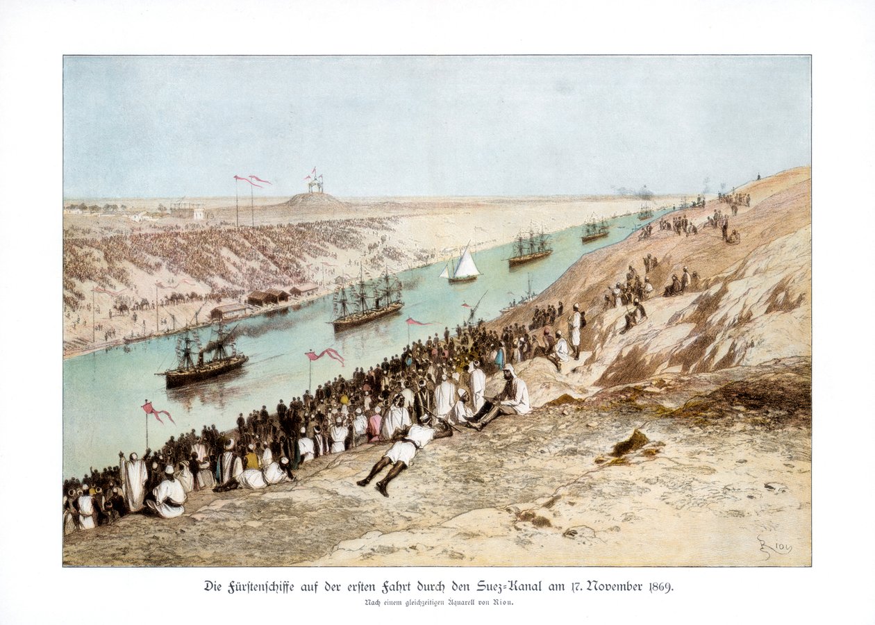 Innvielsen av Suez-kanalen, 17. november 1869, 1900. av Edouard Riou