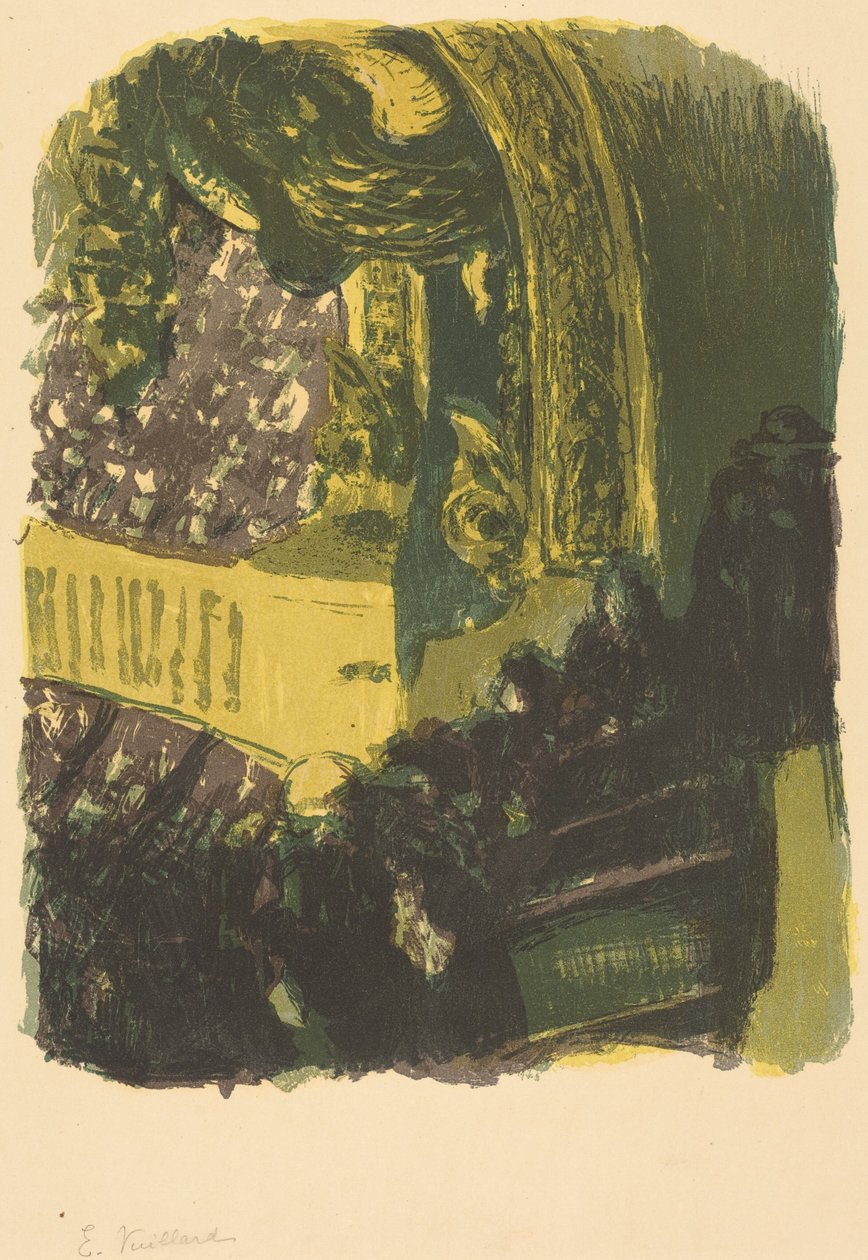 Eine Galerie im Gymnasium av Edouard Vuillard