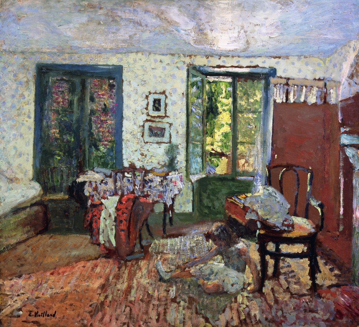 Annette i et interiør; Annette i et interiør, ca. 1903 av Edouard Vuillard