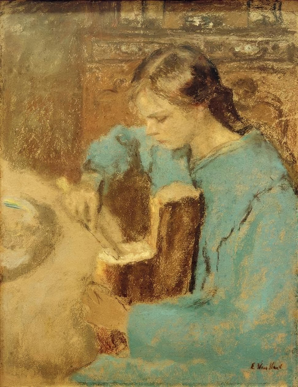 Annette med et brød av Edouard Vuillard