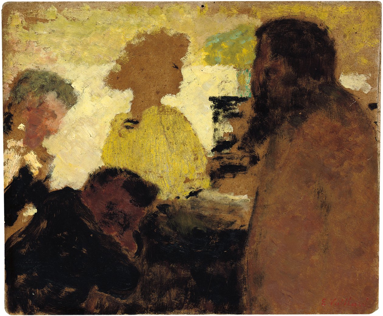 Ved pianoet, ca. 1896 av Edouard Vuillard