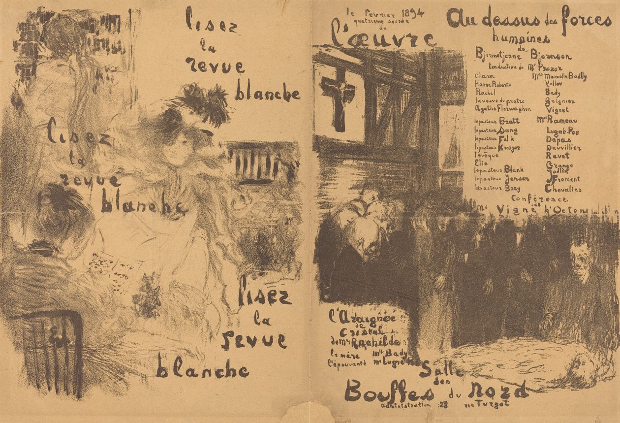 Over menneskelige krefter, Krystalledderkoppen, 1894. av Edouard Vuillard