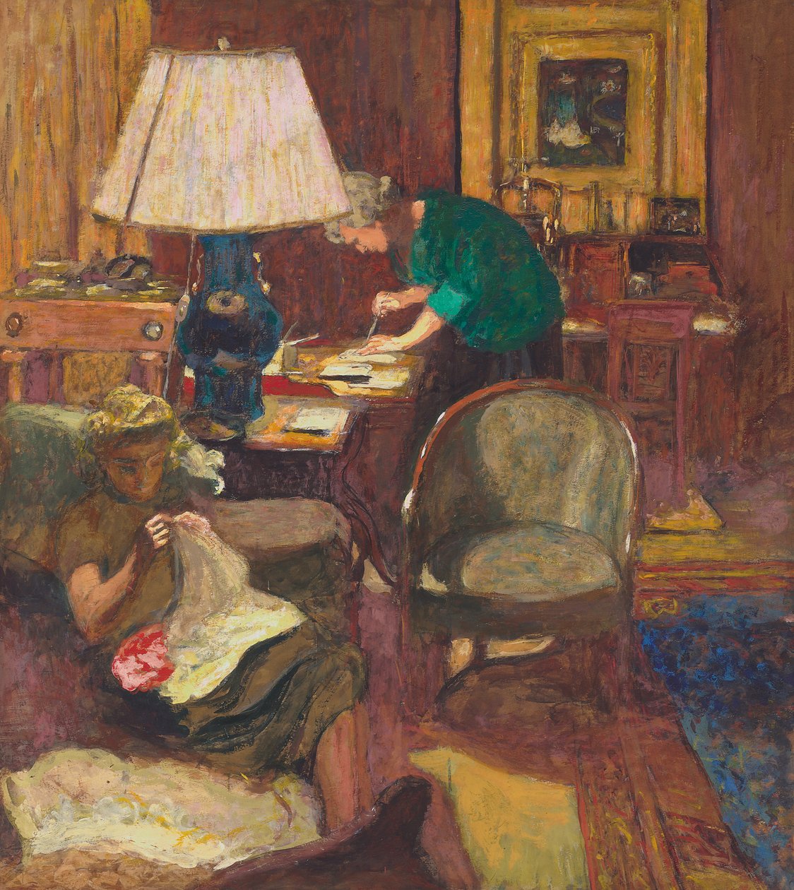 Bokbinding; Bindingen, ca. 1934 av Edouard Vuillard
