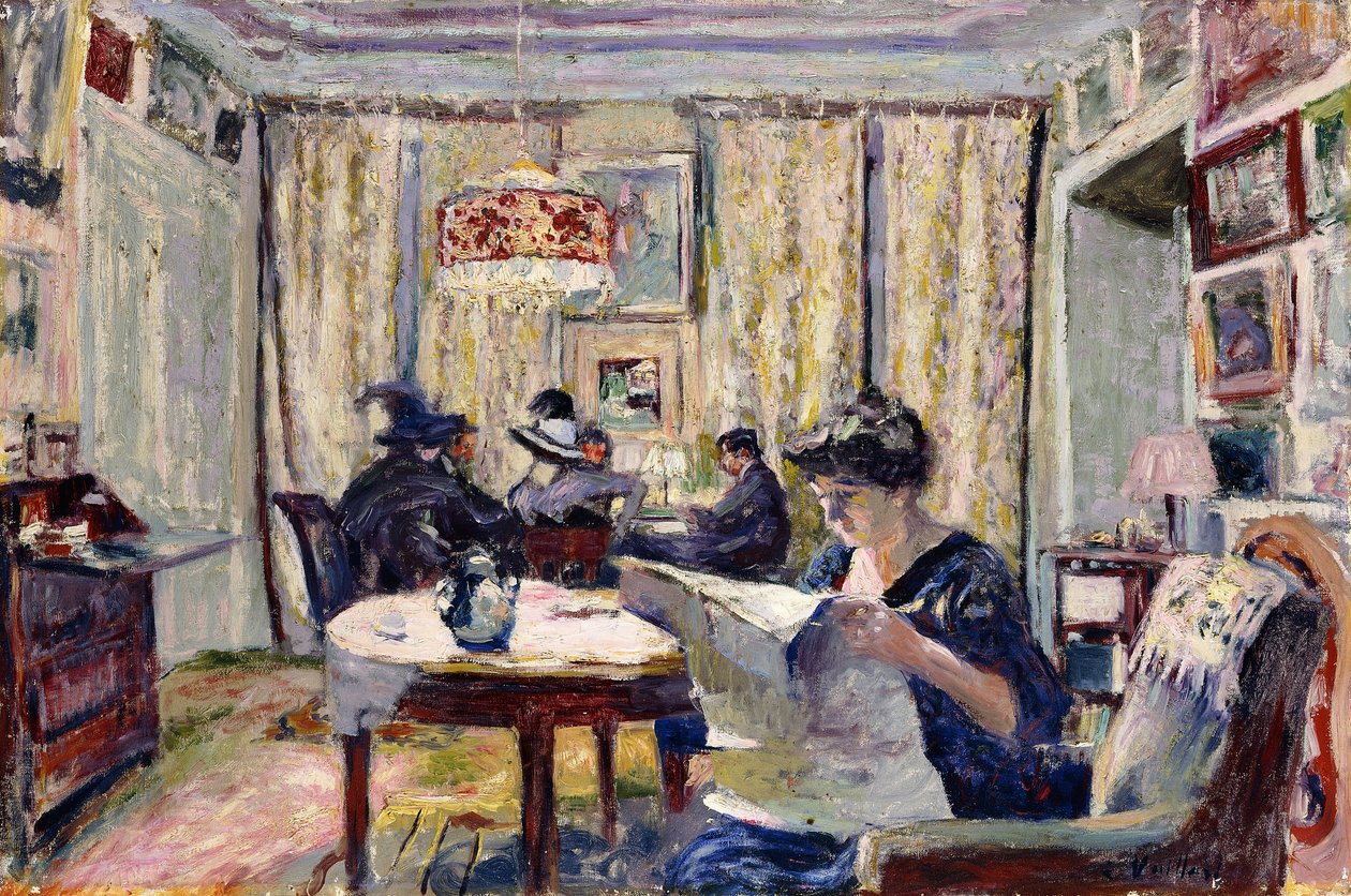 Bridgespillere, ca. 1911 av Edouard Vuillard