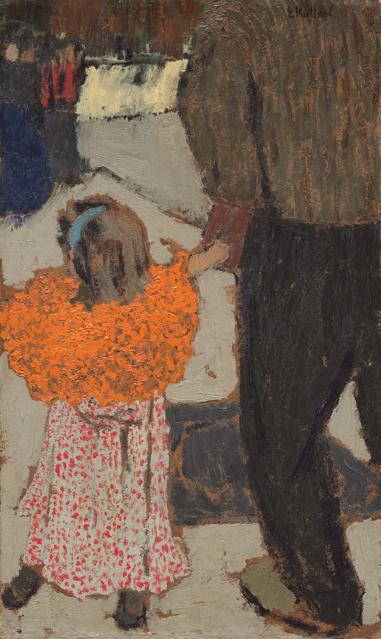 Barn med rødt skjerf, ca. 1891. av Edouard Vuillard
