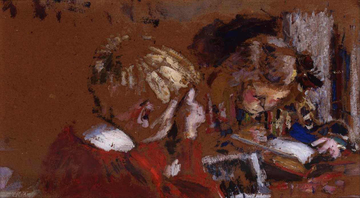 Barn som leser av Edouard Vuillard
