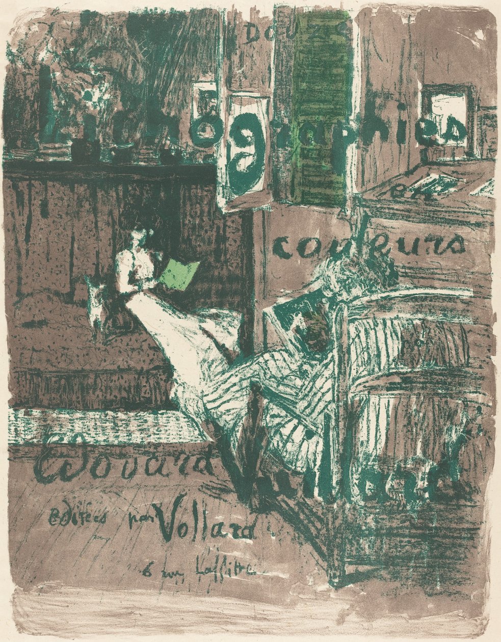 Omslag til albumet "Landskap og interiør" av Edouard Vuillard
