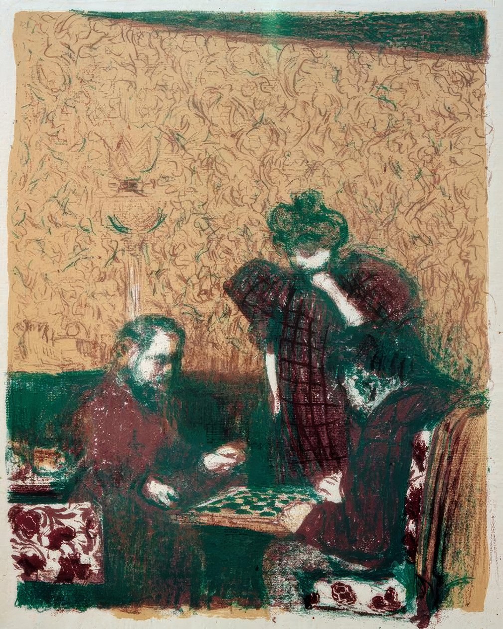 Damspillet av Edouard Vuillard