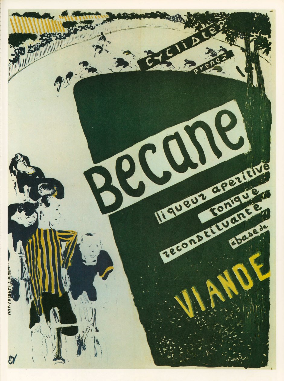 Edouard Vuillard: Becane - tonic aperitiff likør... (litho) av Edouard Vuillard