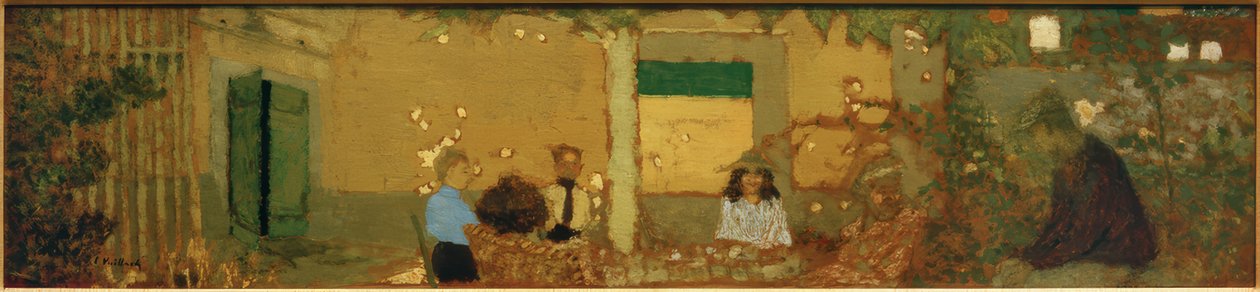 Familie i hagen av Edouard Vuillard
